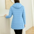 thumbnail image 6 of Winter Coats for Women Winter Warm Jackets Plus Size Fleece Lined Thick Overcoat Hooded Puffer Cotton Down Jacket Zipper Parka Coat, 6 of 9