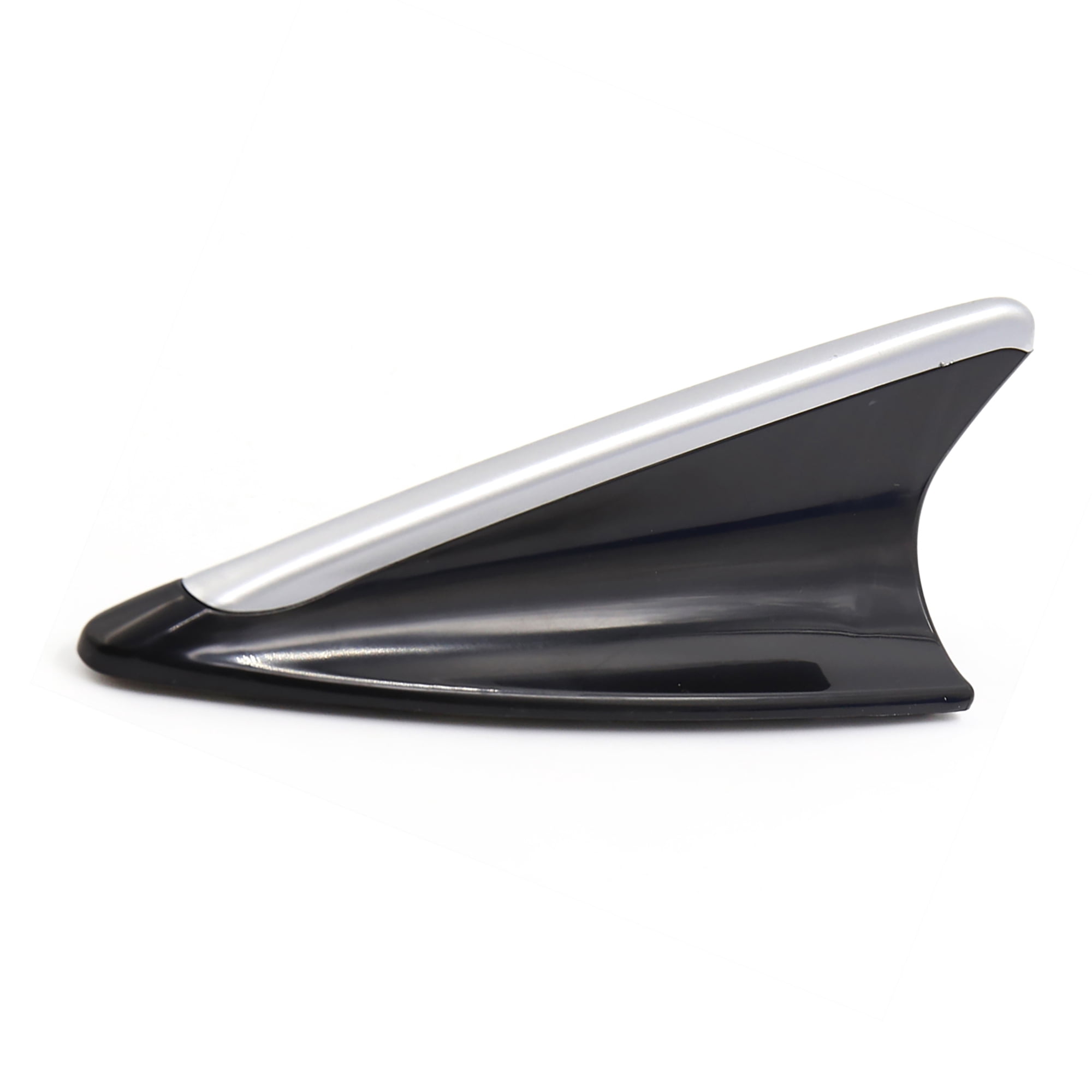 Unique Bargains Silver Black Dummy Decorative Roof Antenna for Car