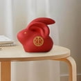 thumbnail image 3 of tredstone Cute Rabbit Statue Animal Model for Bookshelf Decoration Birthday Gift 6cmx4.5cmx5cm double ears, 3 of 9