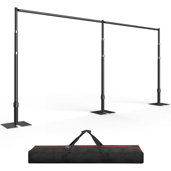 EMART 10x20ft Heavy Duty Adjustable Backdrop Stand, Pipe and Drape Photo Background Support Kit for Weddings, Birthdays, Party Banquet Decorations
