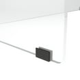 thumbnail image 2 of Norwood Commercial Furniture Portable Desk Top Clear Acrylic Tri-Fold Desk Carrel with Hinged Panels for Desk, Workspace, Reception (Pack of 8), 2 of 5