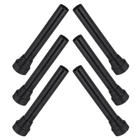 KONTONTY 6-Pack Black Trampoline Leg Covers with Easy Installation Fit for Outdoor Trampoline