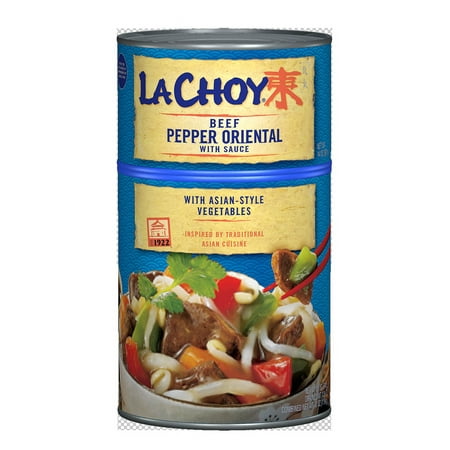 La Choy Beef Pepper Oriental, Beef and Vegetables in Sauce, 42 oz Can