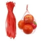 thumbnail image 1 of Paquete de 100 bolsas de malla reutilizables para productos, 40cm/16 pulgadas, bolsas de almacenamiento lavables reutilizables para frutas frescas, verduras, mariscos, rojas, 1 of 5