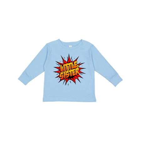 

Inktastic Little Sister Super Hero Girls Long Sleeve Toddler T-Shirt