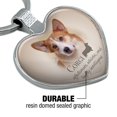 thumbnail image 5 of Corgi Dog Breed Heart Love Metal Keychain Key Chain Ring, 5 of 5