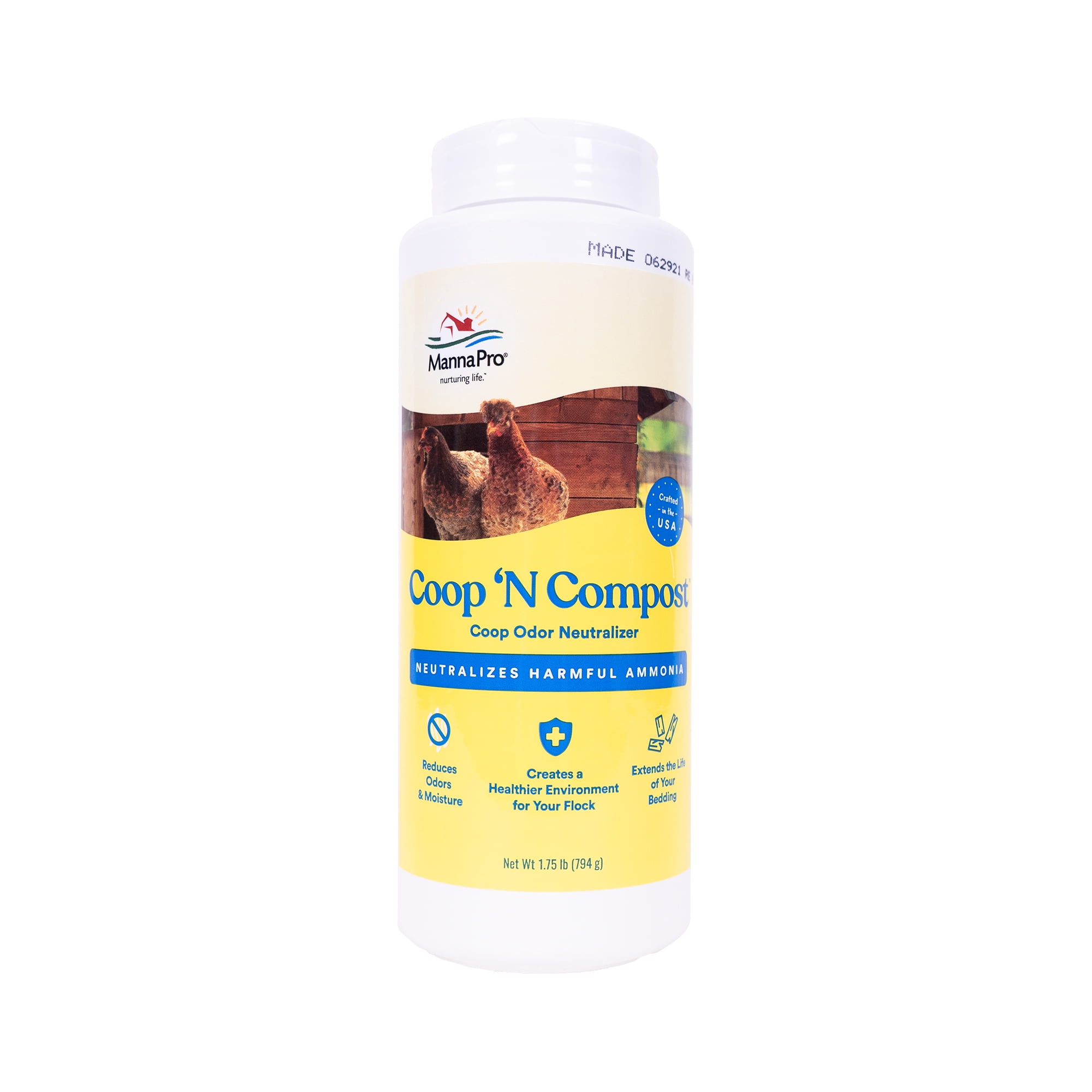 Manna Pro Coop 'N Compost, Chicken Coop, Chicken Supplies, 28 Ounces