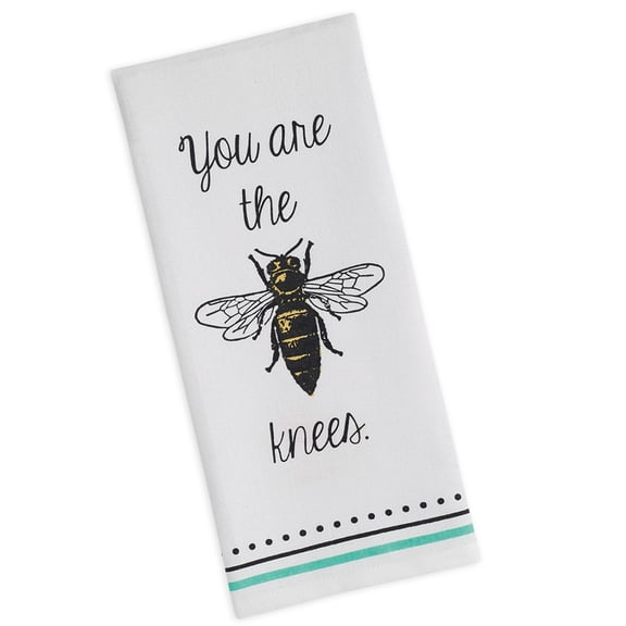 DII Printed Dishtowel Set 3 Piece, Love you, 18x28"