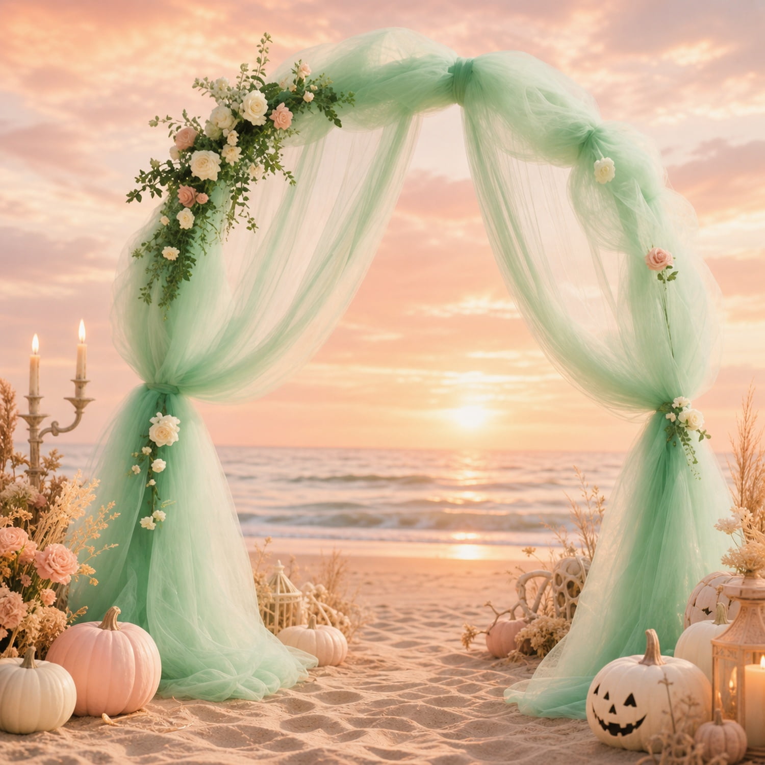 4Pcs Sage Green Tulle Fabric Drapes, 29.53 x 236 Inch Sheer Mesh Backdrop Decor for Wedding Arch, Ceiling Draping, Aisle Decoration and Event Party Setup
