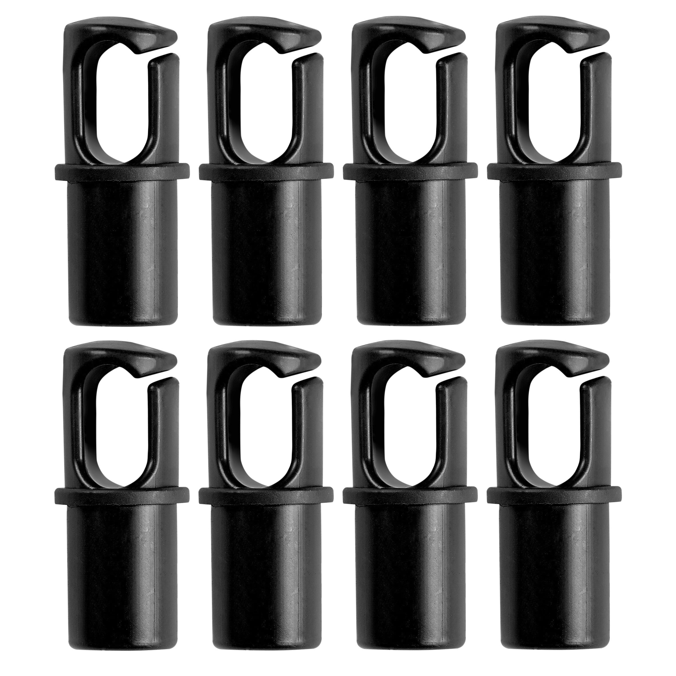 Upper Bounce Universal Trampoline Pole Cap Enclosure Net Hook Fits For 1 Or 1 5 Diameter Pole Set Of 8 Black Walmart Com Walmart Com