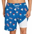 thumbnail image 4 of JAJAHO Boys Swim Trunks With Liner UPF 50+ Ice Cream Printed Beach Shorts For Kids Boy Bathing Suit Drawstring Swim Shorts 2-14Y, 4 of 4
