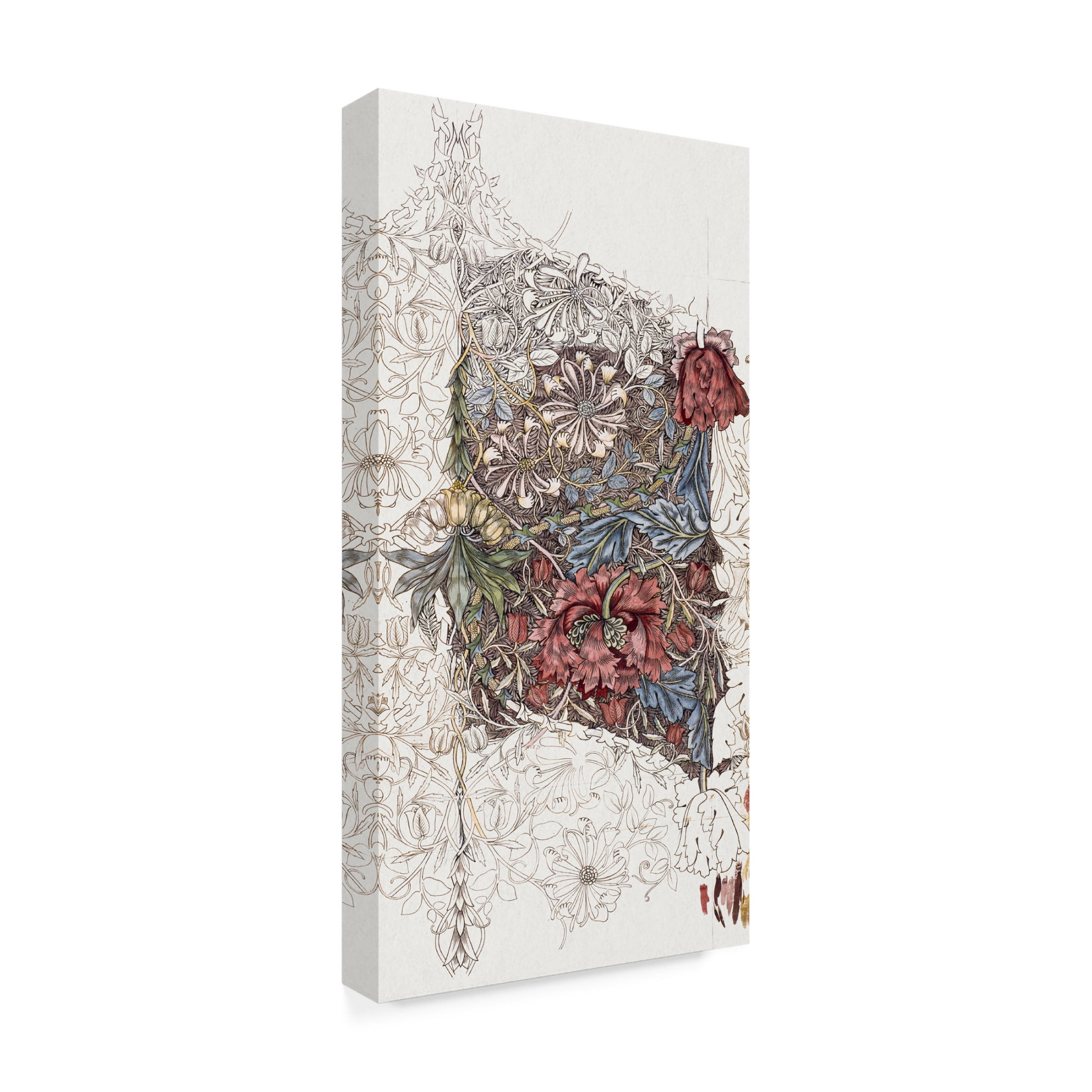 Trademark Fine Art William Morris  Wm Morris Floral Pattern Studies VI Canvas Wall Art