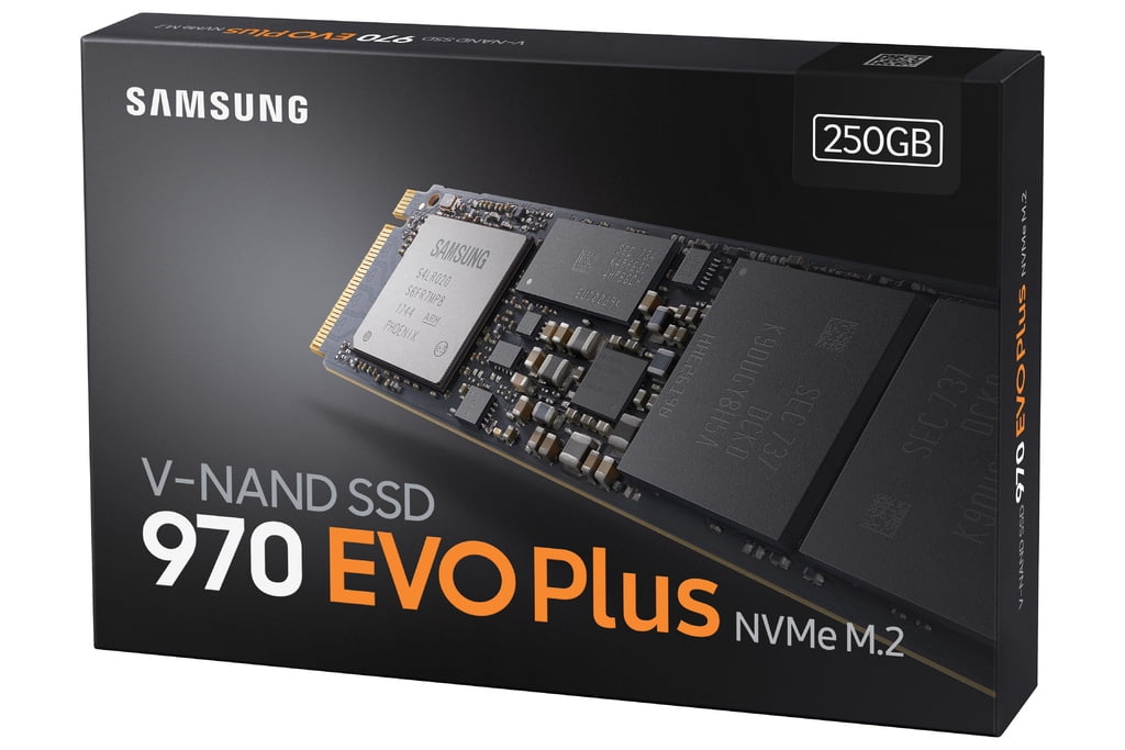 Overskyet Flad Scene SAMSUNG SSD 970 EVO Plus Series - 250GB PCIe NVMe - M.2 Internal SSD -  MZ-V7S250B/AM - Walmart.com
