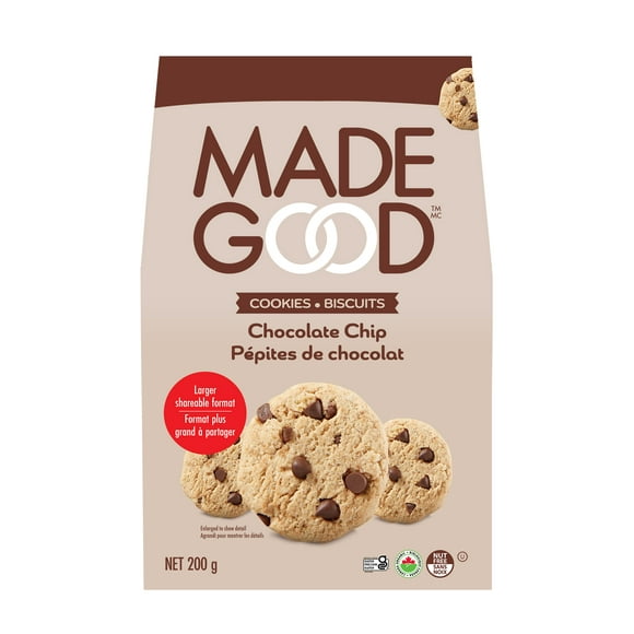 MadeGood Biscuits Pépites de chocolat Sachets de 200g