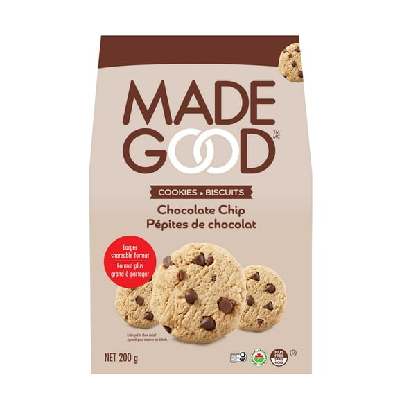 MadeGood Chocolate Chip Cookies, 200g