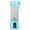 Blue, variant on Portable blender, Mini Fruit Juicer Cup, Personal Small Electric Juice Mixer Machine with USB Rechargeable 4000mAh Battery Powered 380ML Travel Bottle