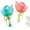 Blue+Pink, variant on Flying Disc Launcher Toy, Manual Capture Catching Disk Game, Outdoor Toys for Kids Ages 4-8, Outside Yard and Lawn Family Games for Toddlers 3-5, Birthday Gifts for Girls and Boys