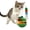green, variant on Interactive Cat Toy with Wobble Base, Rotating Feather Teaser for Indoor Self Play