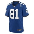thumbnail image 2 of Men's Nike Mo Alie Cox Blue Indianapolis Colts Alternate Game Jersey, 2 of 6