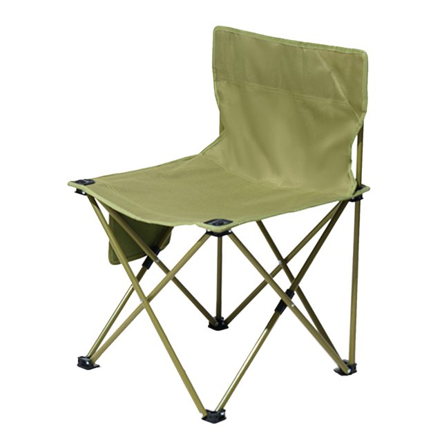 Mini silla plegable estructura triangular silla de campamento portátil resistente al desgarro, con bolsa lateral, adecuada para pescar azul