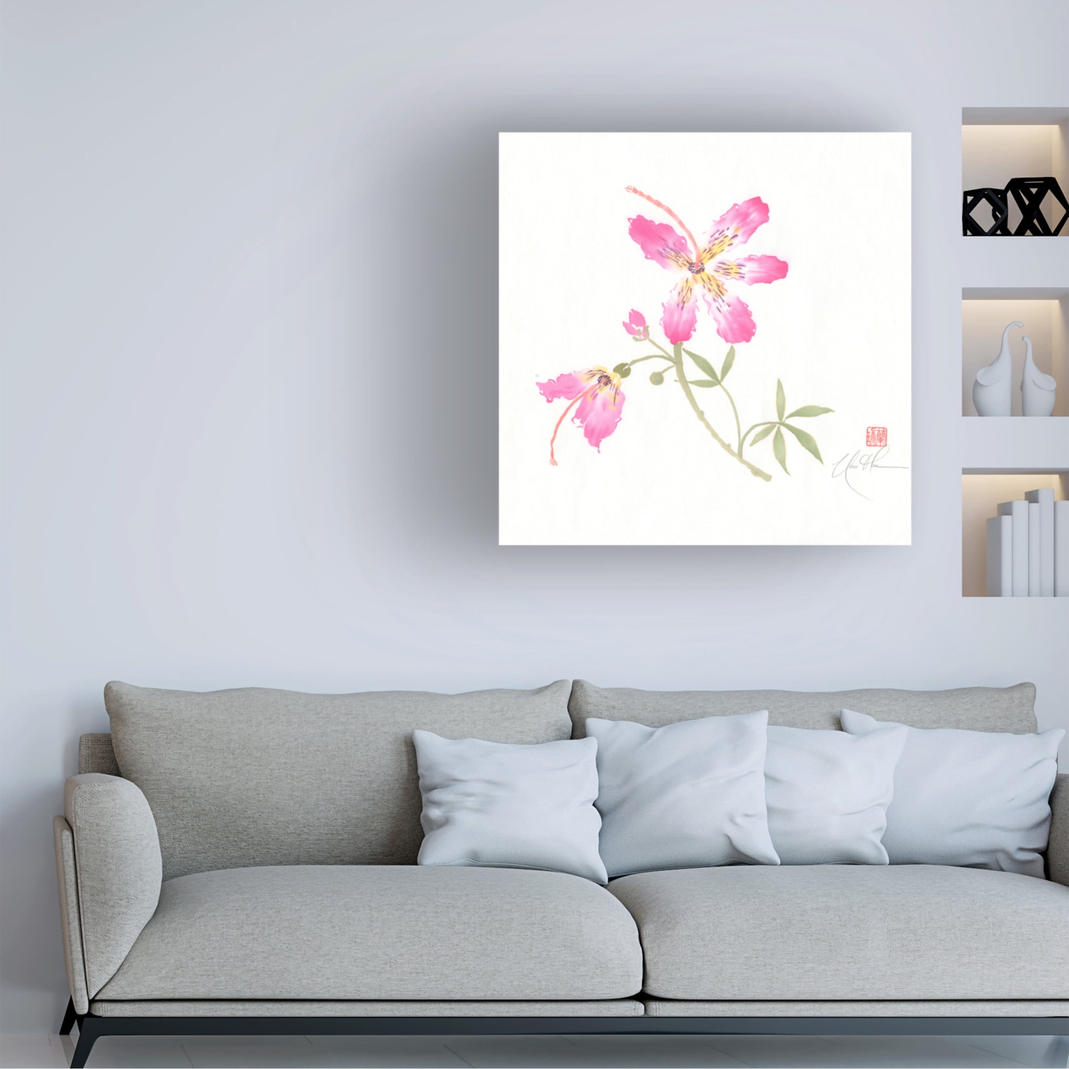 Trademark Fine Art Nan Rae  Silk I Canvas Wall Art