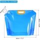 thumbnail image 2 of 2.6 Gallon Collapsible Water Container Bag, 4 Pack Plastic Storage Jug Folding Water Bag for Camping, Hiking, Emergency Water Storage, 2 of 5