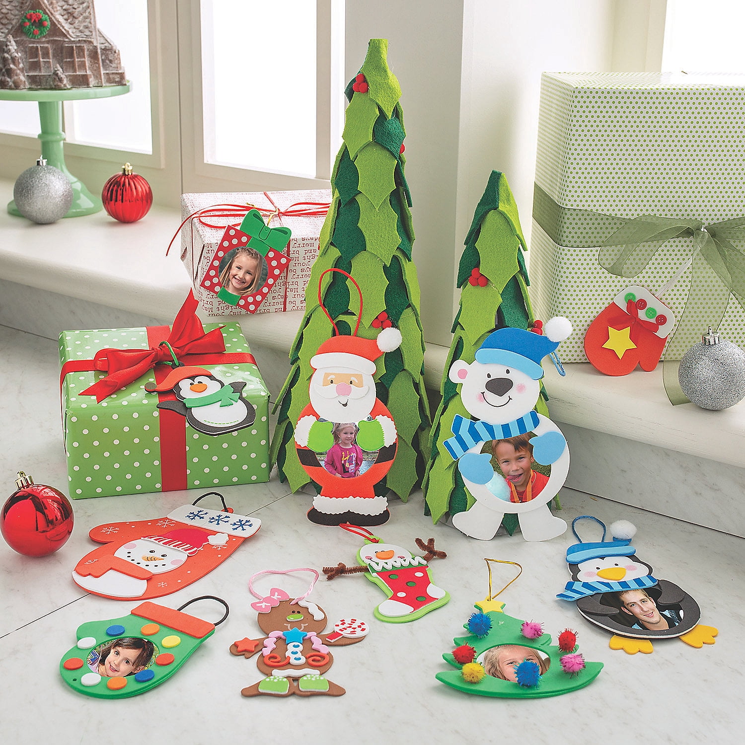 Christmas Ornament Craft Assortment Kit - Party Favors - 108 Pieces