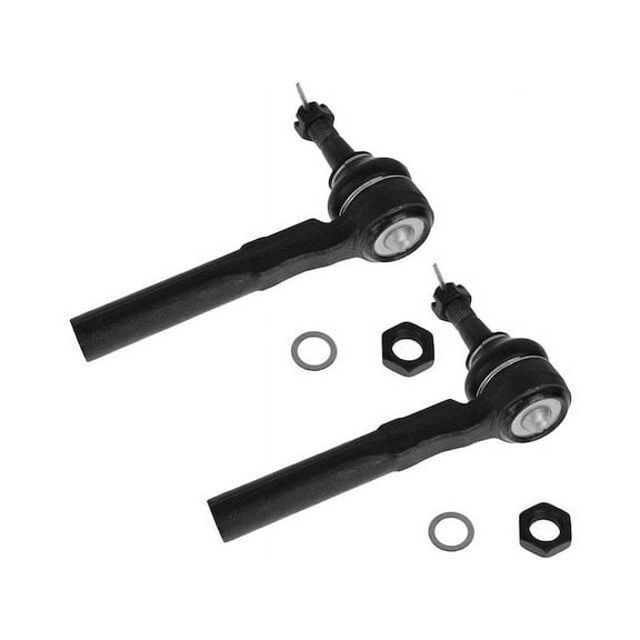 Front Outer Tie Rod End Set 2 Piece - Compatible with 1999 - 2004 Oldsmobile Alero 2000 2001 2002 2003