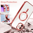 thumbnail image 6 of 2-in-1 Entronix Bundle for iPhone 11, Magnetic Clear Case 1 Screen Protector, Red, 6 of 8