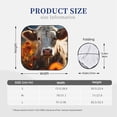 thumbnail image 3 of Fotbe Sunflower Cow In Flower Field 2-Piece Car Windshield Sun Shade | Sun Blocker for Car Windshield | Foldable Automotive Interior Accessories for Sun Protection-Large, 3 of 7