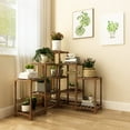 thumbnail image 5 of Plant Stand Plant Shelf,Wood Plant Stands Multi-Functional Creative Plant Shelves for Multiple Plant for Indoor Outdoor Garden Balcony Living Room Office 7 Pots, 5 of 10