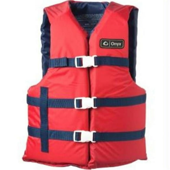 Onyx Outdoor USCG Type III PFD Adult Life Jacket, Red, L/3XL