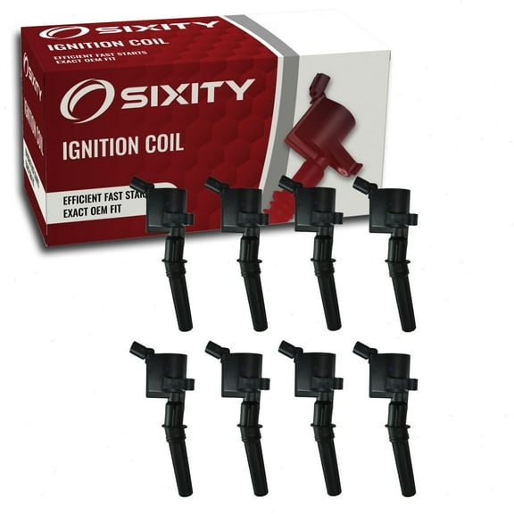 8 pc Sixity Ignition Coils compatible with Ford Mustang 4.6L 5.4L V8 1999-2004