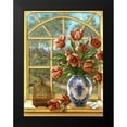 thumbnail image 2 of Kruskamp, Janet 19x24 Black Modern Framed Museum Art Print Titled - Dragon Tulips, 2 of 5
