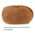 thumbnail image 5 of Tssuoun Crochet Yarn Sweater Scarf Gloves Toys Bundle Crafts Gifts Threads Durable Skeins Set Arts 4-Ply for Knitters Beginners Parties 23light brwon, 5 of 5