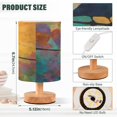 thumbnail image 3 of Lamp Printed Gifts Table Lamp USB Bedside Desk Nightstand Lamp Wood Base for Bedroom Living Room Office Desk College Dorm Birds on A Wire, 3 of 7
