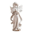 thumbnail image 3 of Cute Praying Angel Statue All White Design with Intricately Sculpted for Friend Family Neighbors Gift, 3 of 4