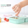 thumbnail image 4 of EcoNesxp 3 compartment lunch box kids adult lunch box piece lunch box 4 piece lunch box stackable for school work and travel, 4 of 5