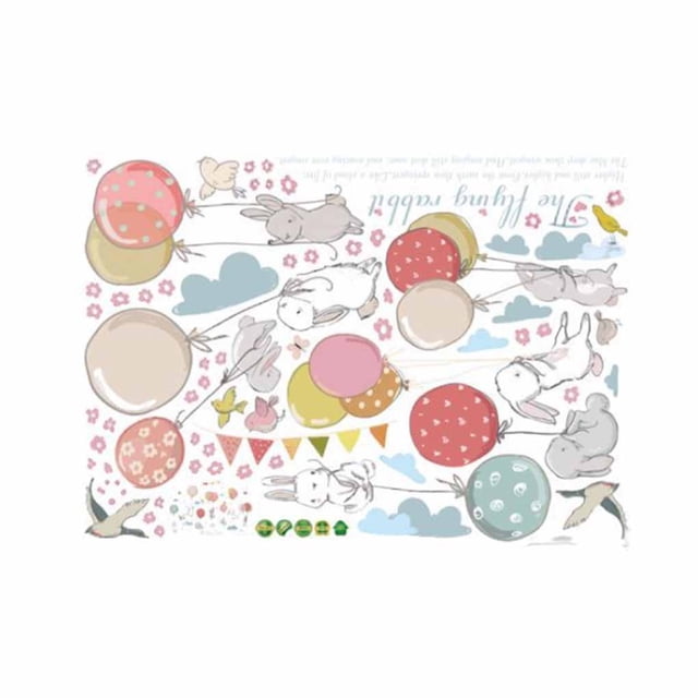 Matsuzay Juego de pegatinas de pared, calcomanía impermeable de dibujos animados, papel tapiz extraíble, decoración de espejo para el hogar, Decoración del hogar