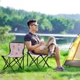 thumbnail image 5 of 600D Oxford Camping Chair Portable Foldable Chair Supports 220 lbs for Picnic, Fishing, Backpacking Cat Holding Christmas Gifts, 5 of 8