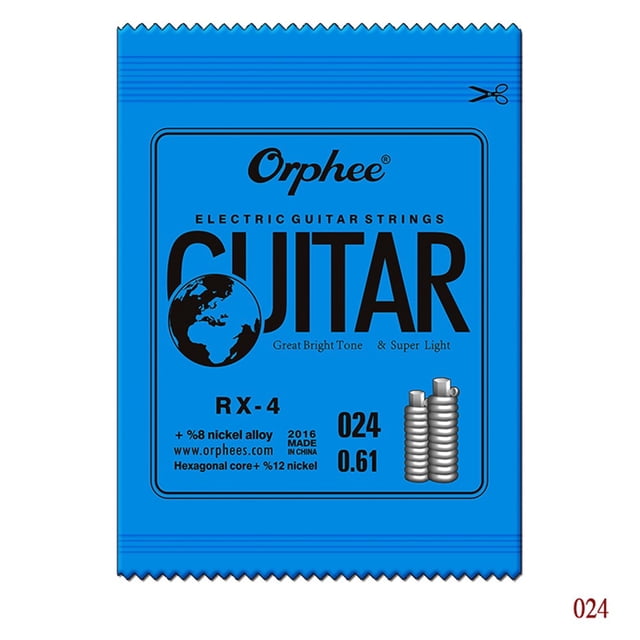 Orphee Electric Guitar Strings E B G D A Single String Super Light Gauge 009-042