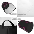 thumbnail image 2 of Balery Breast Cancer Cesta de ropa redonda con asas, impermeable, independiente, para ropa, juguetes, dormitorio y familia-Small, 2 of 6