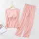 thumbnail image 4 of Ropa de dormir de Modal para el hogar, Pijamas de mujer para conjunto de dos piezas, Pijamas de manga larga, traje femenino para mujer, M-XXL grande de otoño, 4 of 5