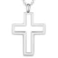 thumbnail image 4 of ELYA Women's Polished Open Cross Necklace, 4 of 4