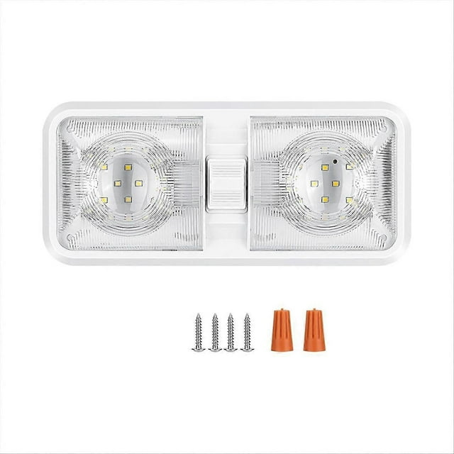 RV Lights Interior 12V Led 8W Ceiling Double Dome Light