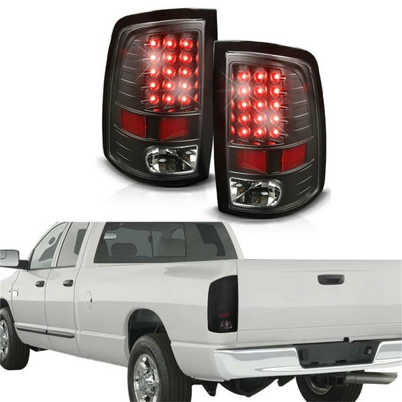 munirater Black LED Tail Lights Brake Reverse Lamps Replacement for 2009-2018 Dodge Ram 1500 2500 3500