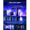 thumbnail image 2 of Toothbrush holder, wall-mounted toothbrush cleaner, fits most toothbrush sizes, features air drying function, LED smart screen and stylish black and gray appearance., 2 of 8