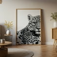 thumbnail image 6 of Striking Black and White Leopard Canvas Wall Art  Modern Minimalist Animal Print, 6 of 10