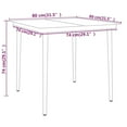 thumbnail image 7 of vidaXL Patio Dining Set Wicker Outdoor Dining Table and Chair Conversation Set, 7 of 7