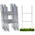 thumbnail image 3 of Sturdy Metal Wire Step Stake Frame for Yard Signs - 10 x 24 inch H Frame Wire Stake Sign Spikes (50 Pack), 3 of 15